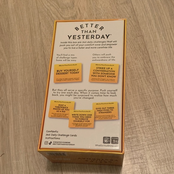 Better Than Yesterday Party Game - Picture 2 of 5